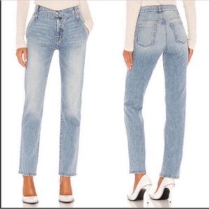 NWT 7 For All Mankind High Waist Slim Straight Leg Jeans
